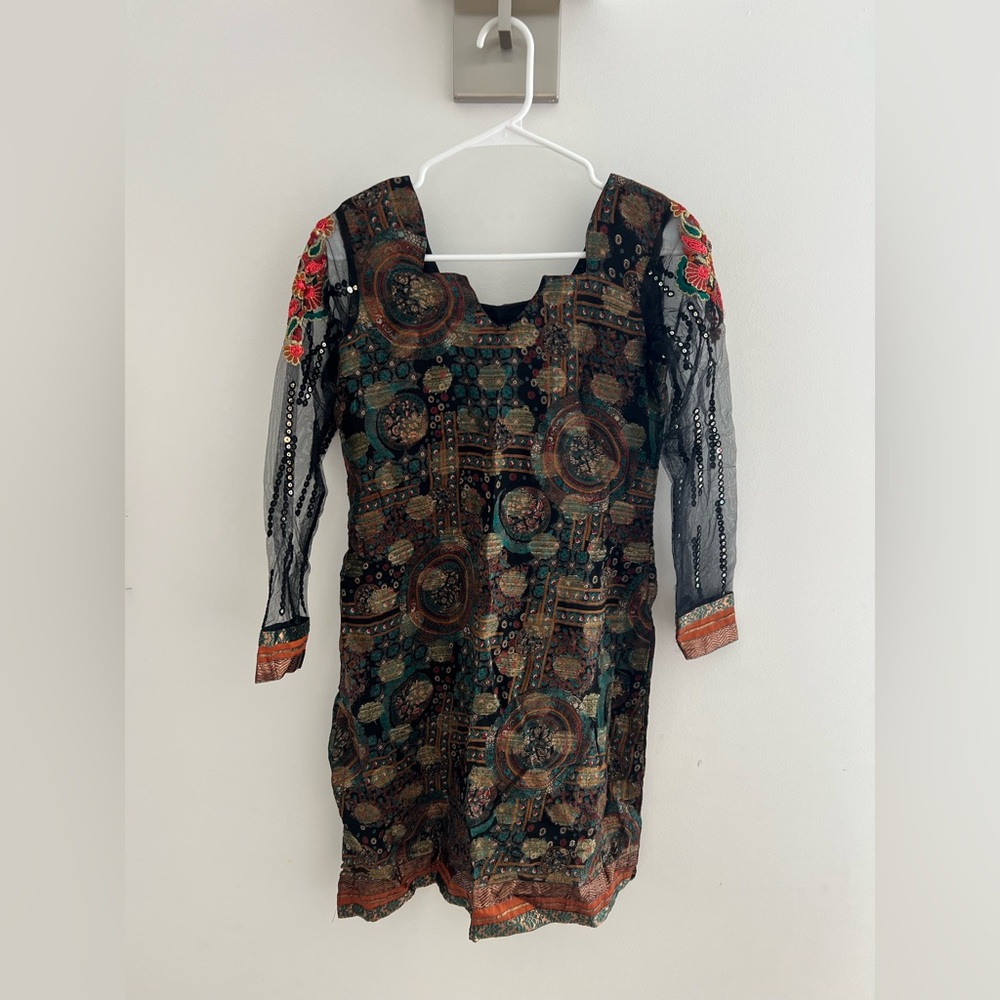 Black and Blue Kurti